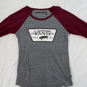 Vans 3/4 sleeve top